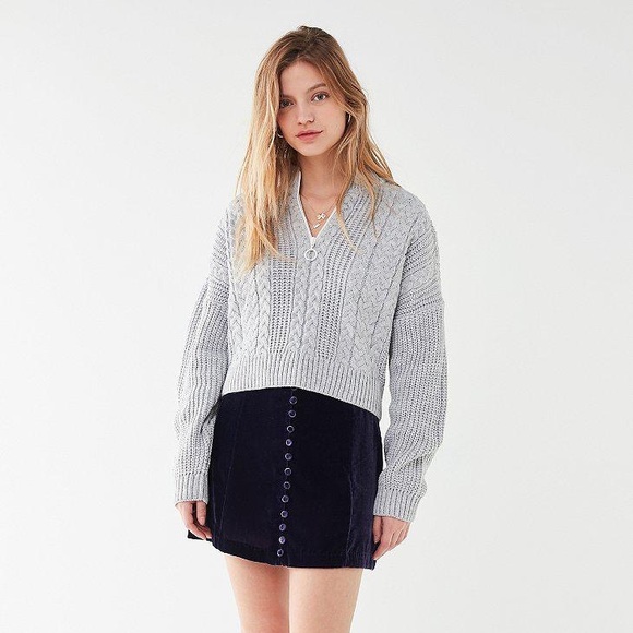 Urban Outfitters Sweaters - Urban Outfitters Cable Knit Half Zip Sweater